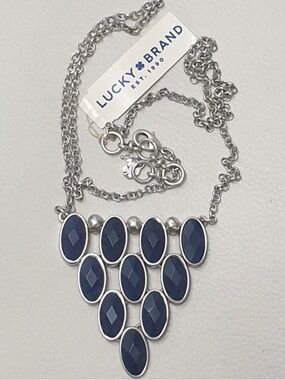 NWOT Lucky Brand Royal Blue Necklace